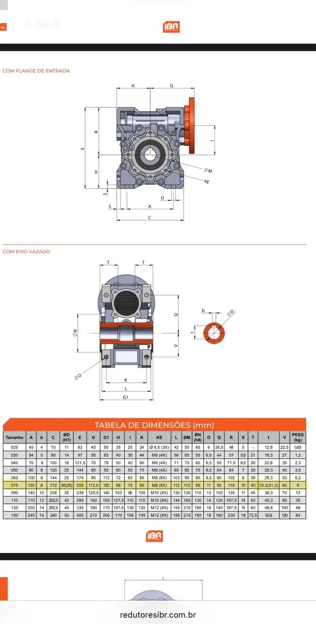 Redutor IBR Q75 1:25 - Foto 2