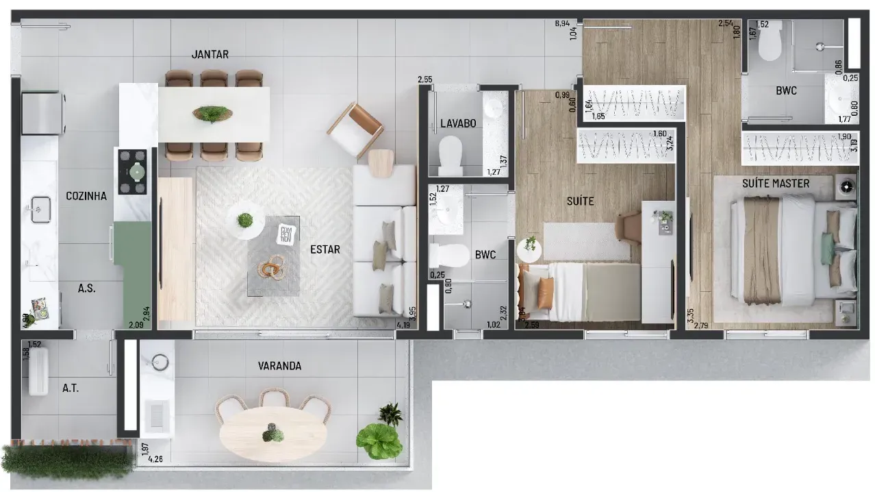 PLANTA 83m²