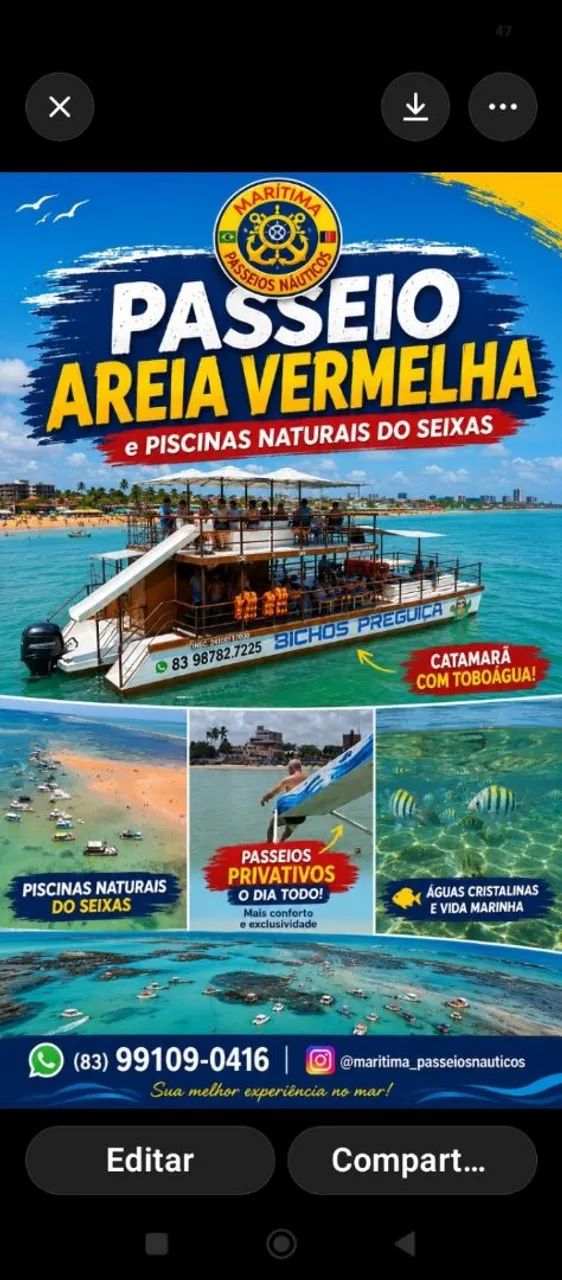 Passeios 60 e 85 passageiros de catamarã  - Foto 2