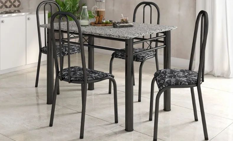 Mesa de cozinha com 4 cadeiras $ 820,00 - Foto 2