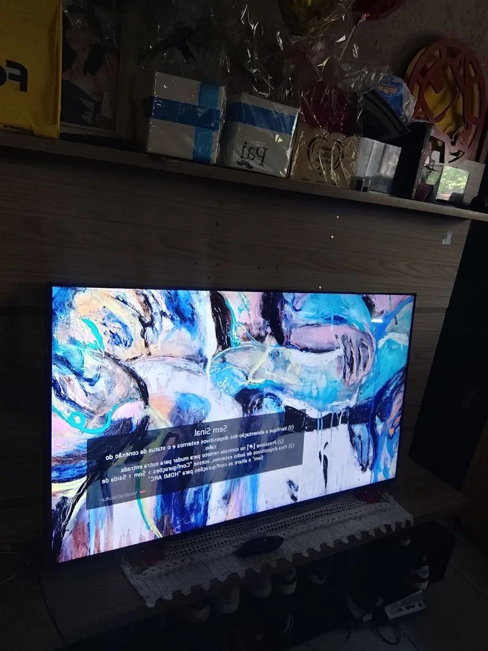 Tv LG 4k smart laçamento vira quadro  - Foto 4