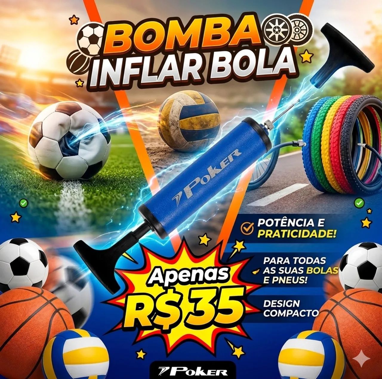 BOMBA DE ENCHER BOLA 