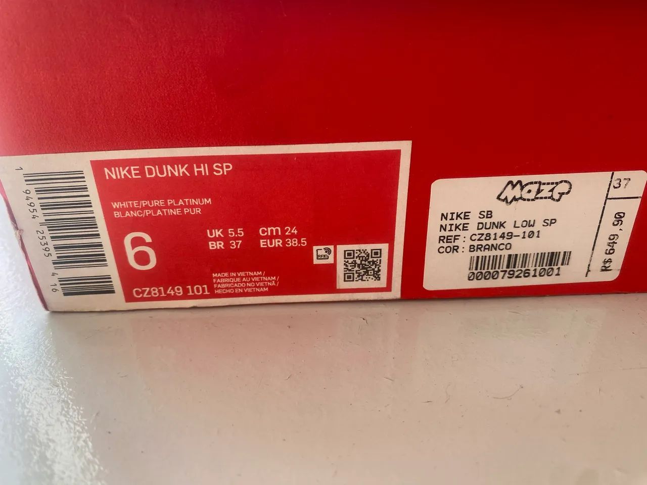 Tênis Nike dunk