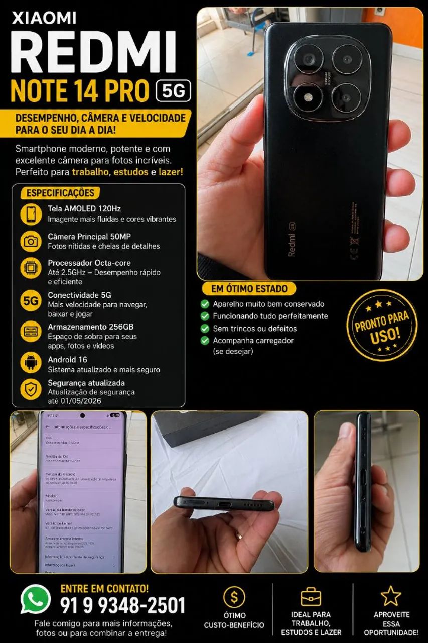 Vendo xiaomi not 14 pró