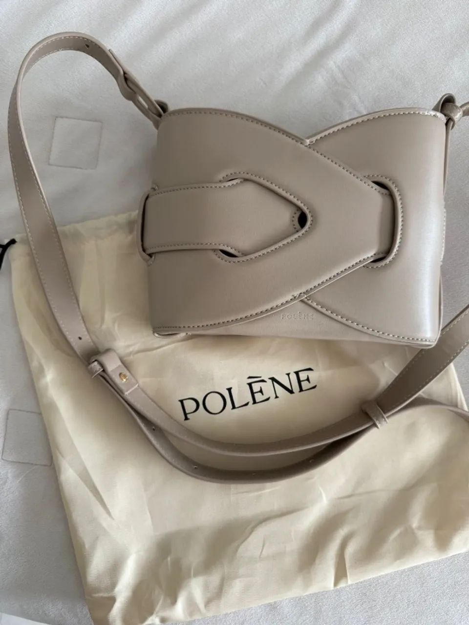 Bolsa bege inspirada Polene - Foto 2