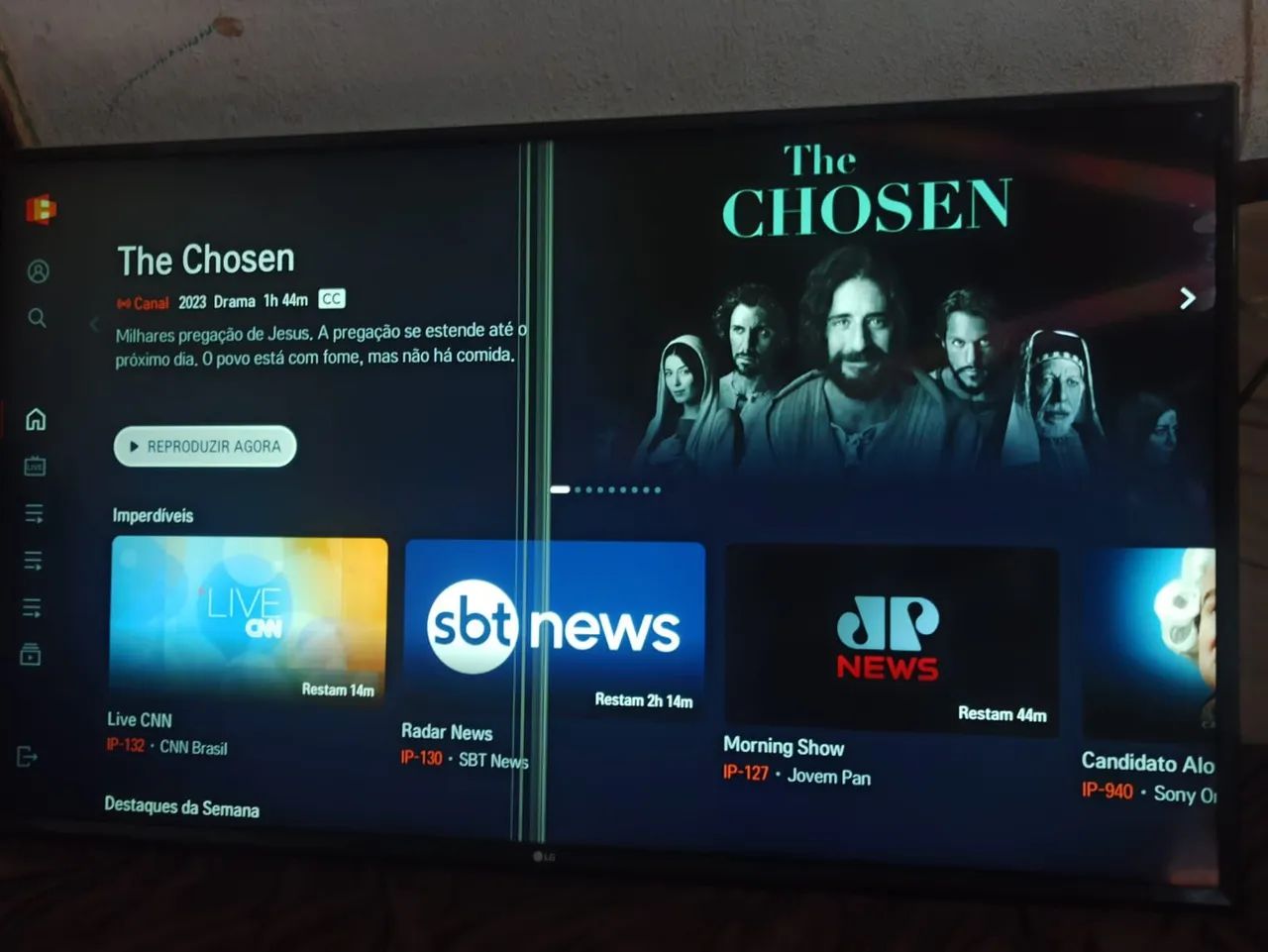 Tv 49 polegadas smart 4k LG funcionando tudo perfeitamente com controle deta como esta - Foto 2