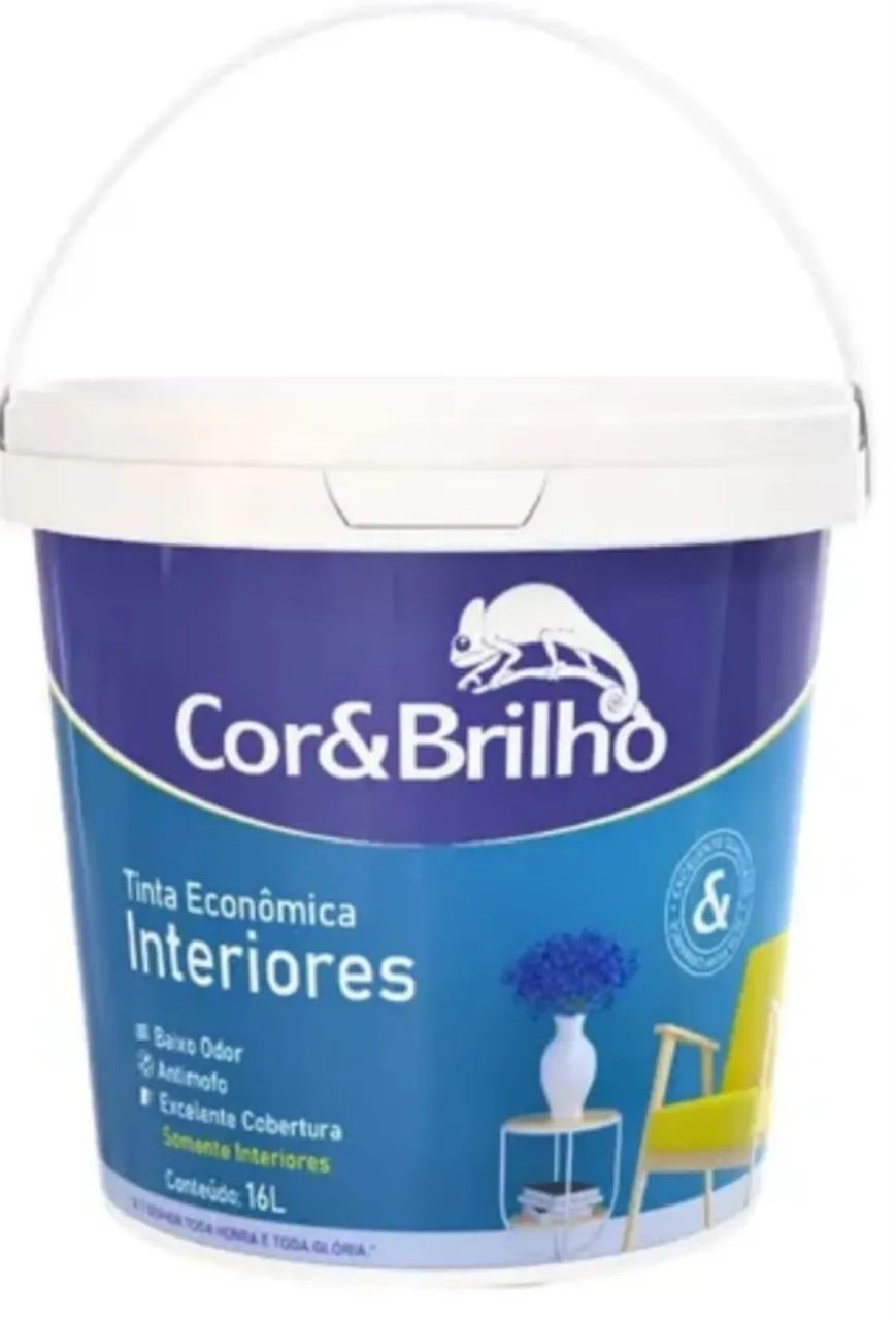 Tinta econômica balde 16 litros branca  - Foto 2