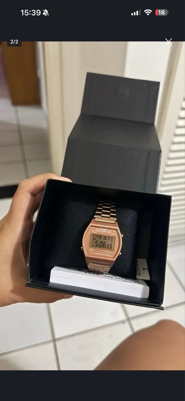 Relógio Casio rosé