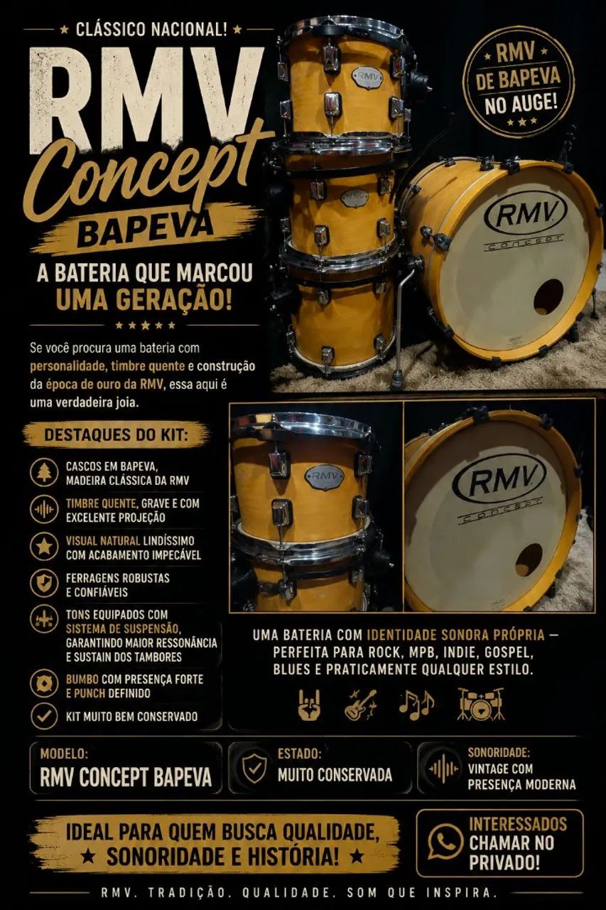 Bateria RMV Concept Bapeva Shell 