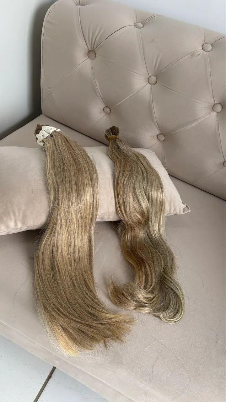 Cabelo humano loiro 55 a 65 cm - Foto 4
