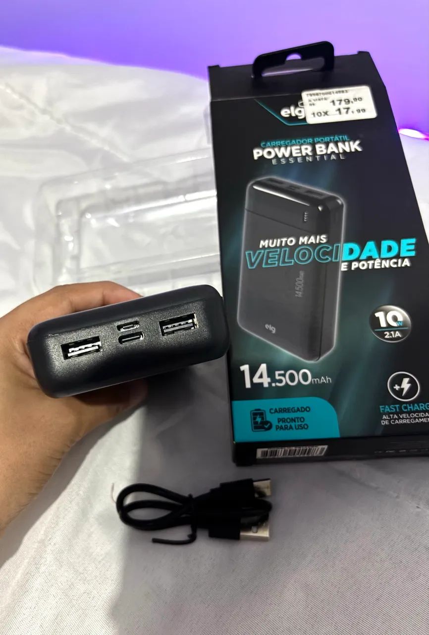 POWER BANK ELG 14.50mAh- lacrado  - Foto 2