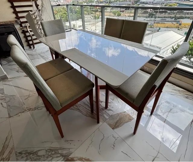 mesa de jantar retangular 6 lugares - Foto 2