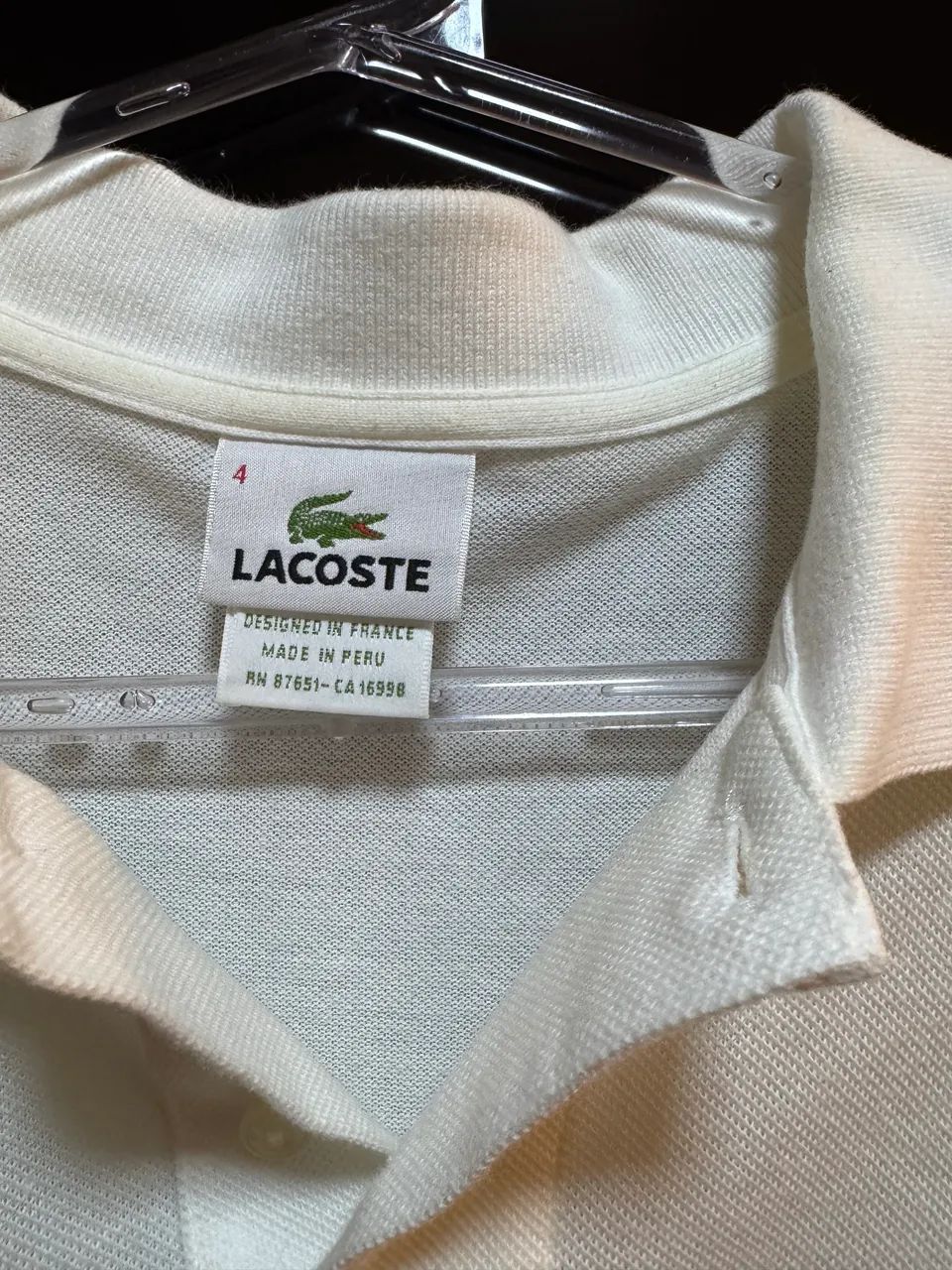 Camisa Lacoste Branca  - Foto 3