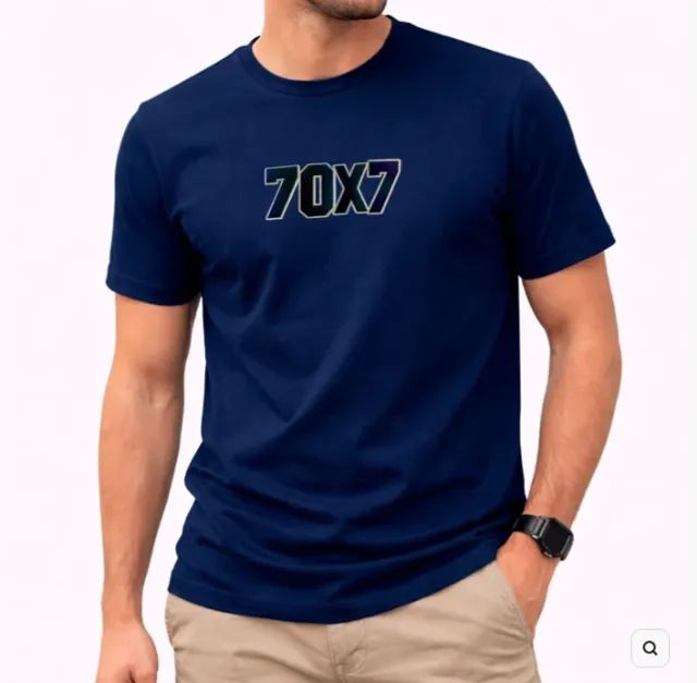  Camiseta Cristã Evangélica Azul Premium 