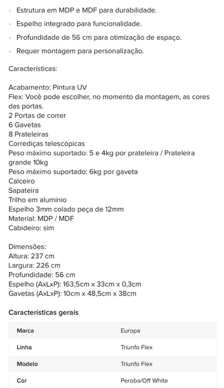 Guarda roupas casal  - Foto 4