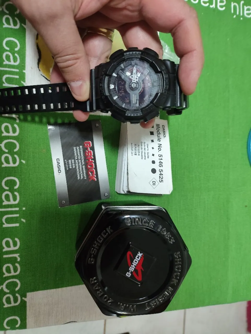 Relógio Citizen Windsurf japan D060 anos 80 caixa preta