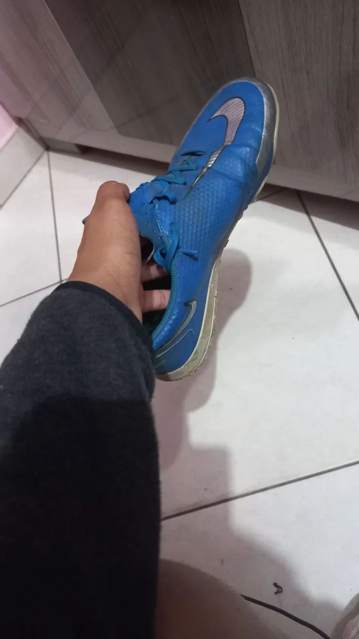 Chuteira nike phantom azul original  - Foto 2