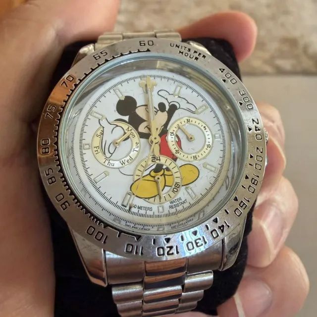 Relógio Disney Mickey Mouse vintage multifunção