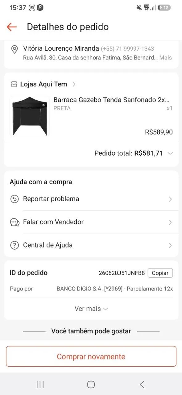 Barraca Gazebo tenda