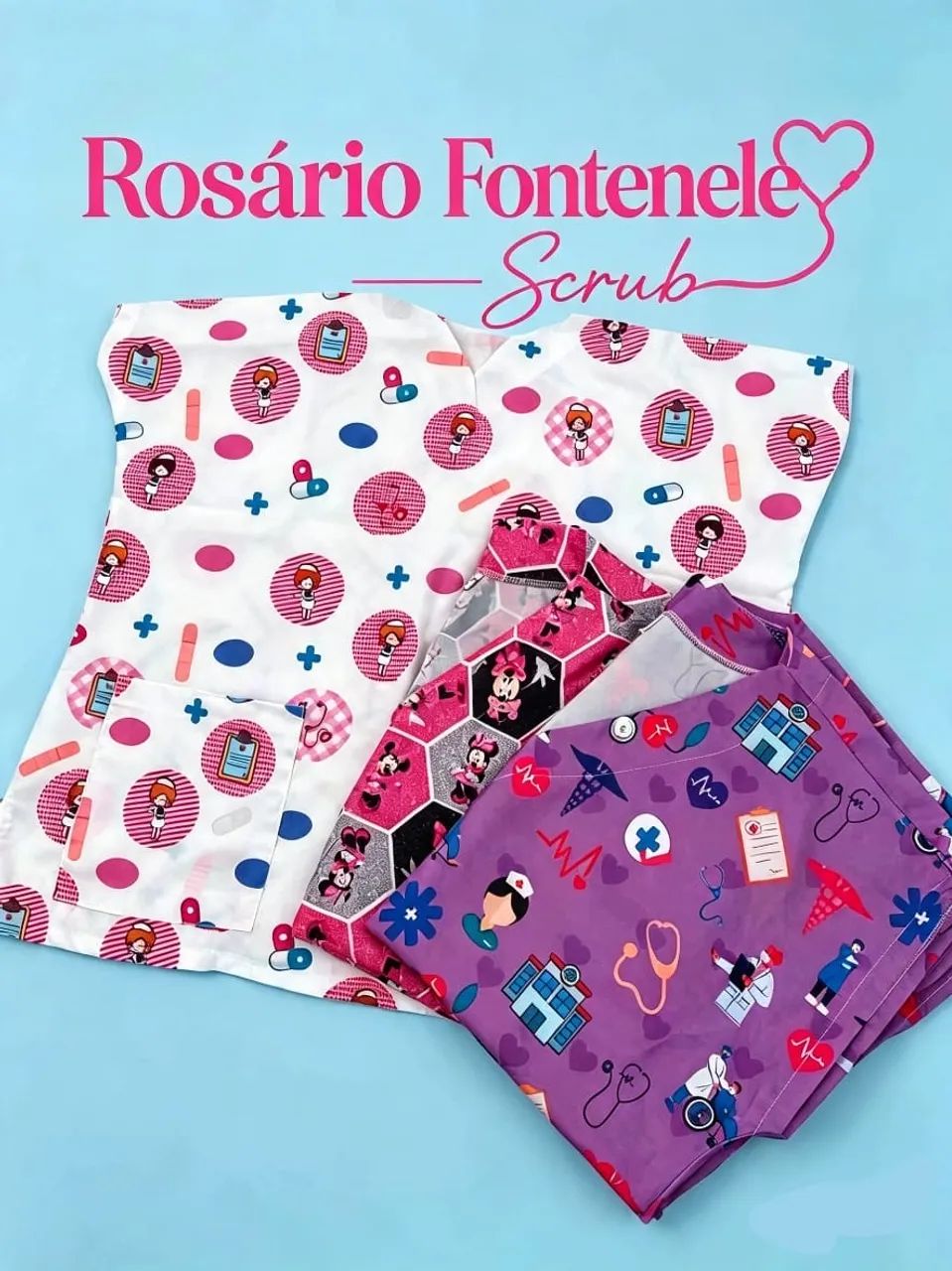 Scrub e bata personalizada  - Foto 3