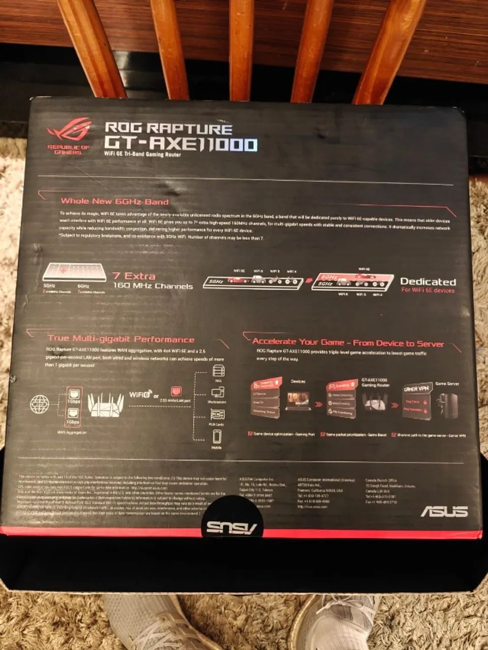 Roteador Asus ROG RAPTURE GT-AXE11000 Gamer - Foto 6