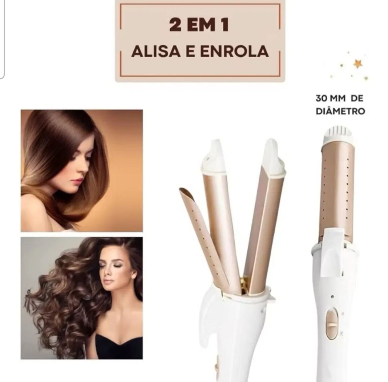 Chapinha e modelador 2 em 1