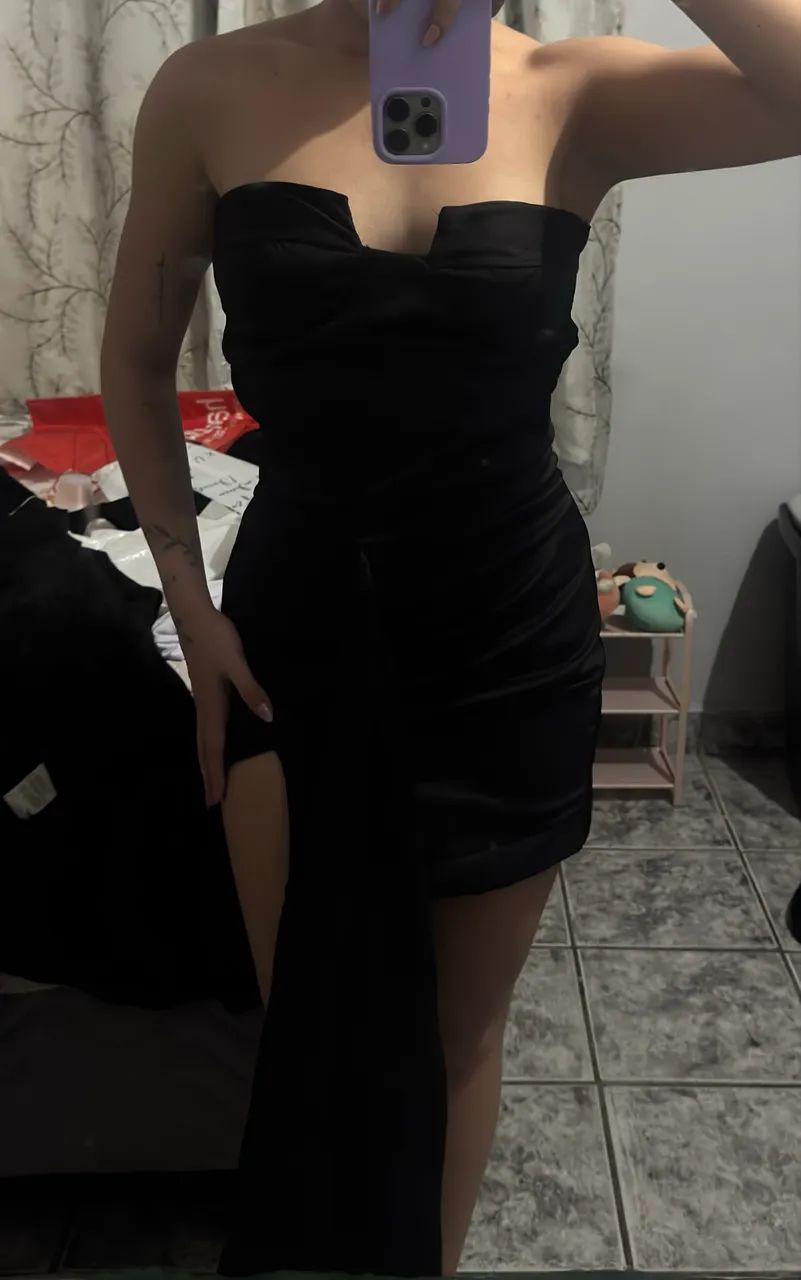 Vestido curto preto  - Foto 2