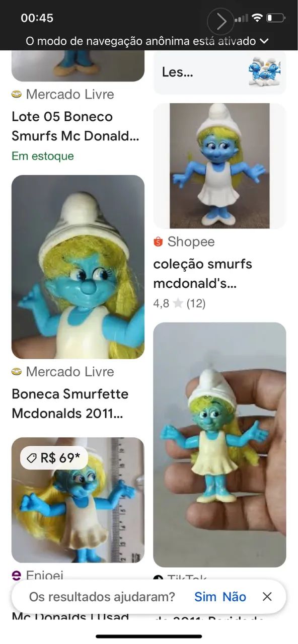 Smufette coleção 2011 MC donalts  - Foto 3