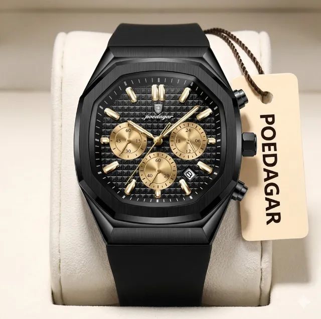 Relógio Masculino Poedagar Premium - Design Moderno e Sofisticado - Foto 3