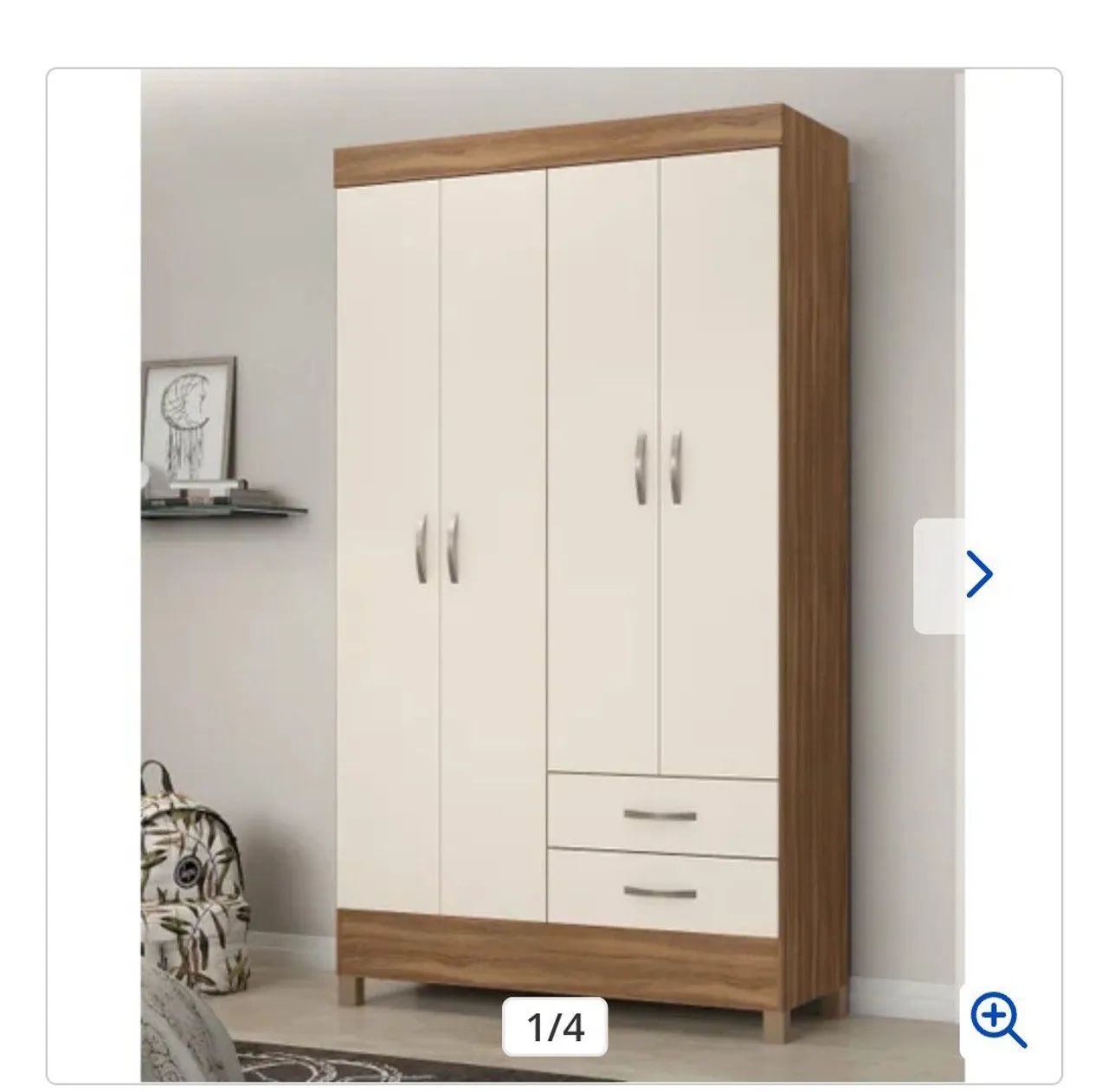 Guarda roupa novo 4 pts