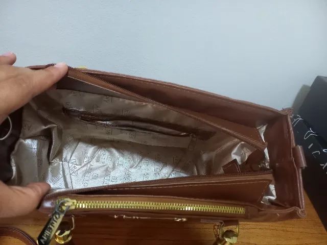 Bolsa Marrom estruturada - Foto 2