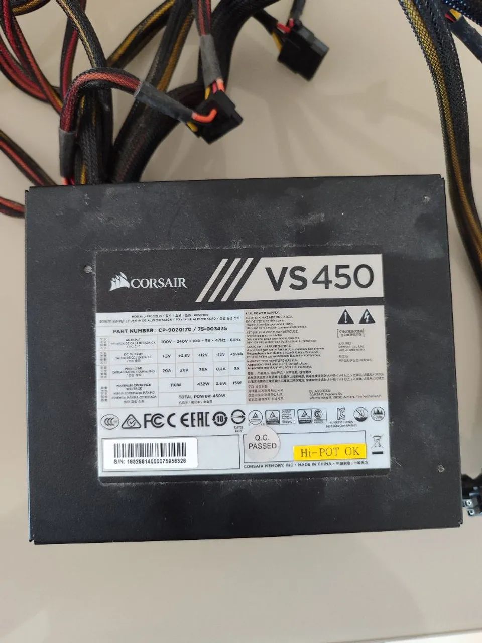 Fonte Corsair v450  - Foto 2