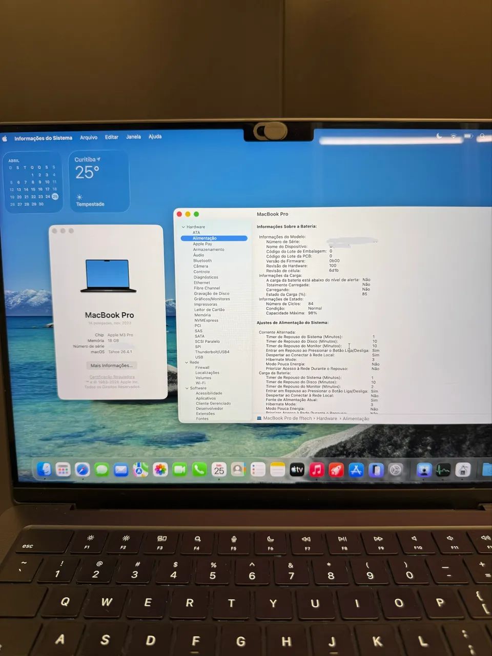 MacBook Pro m3 18GB 512GB - Notebooks - Água Verde, Curitiba