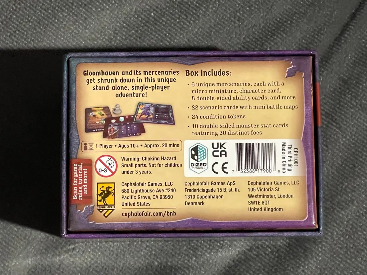 Jogo de Tabuleiro Gloomhaven Buttons & Bugs - Foto 3