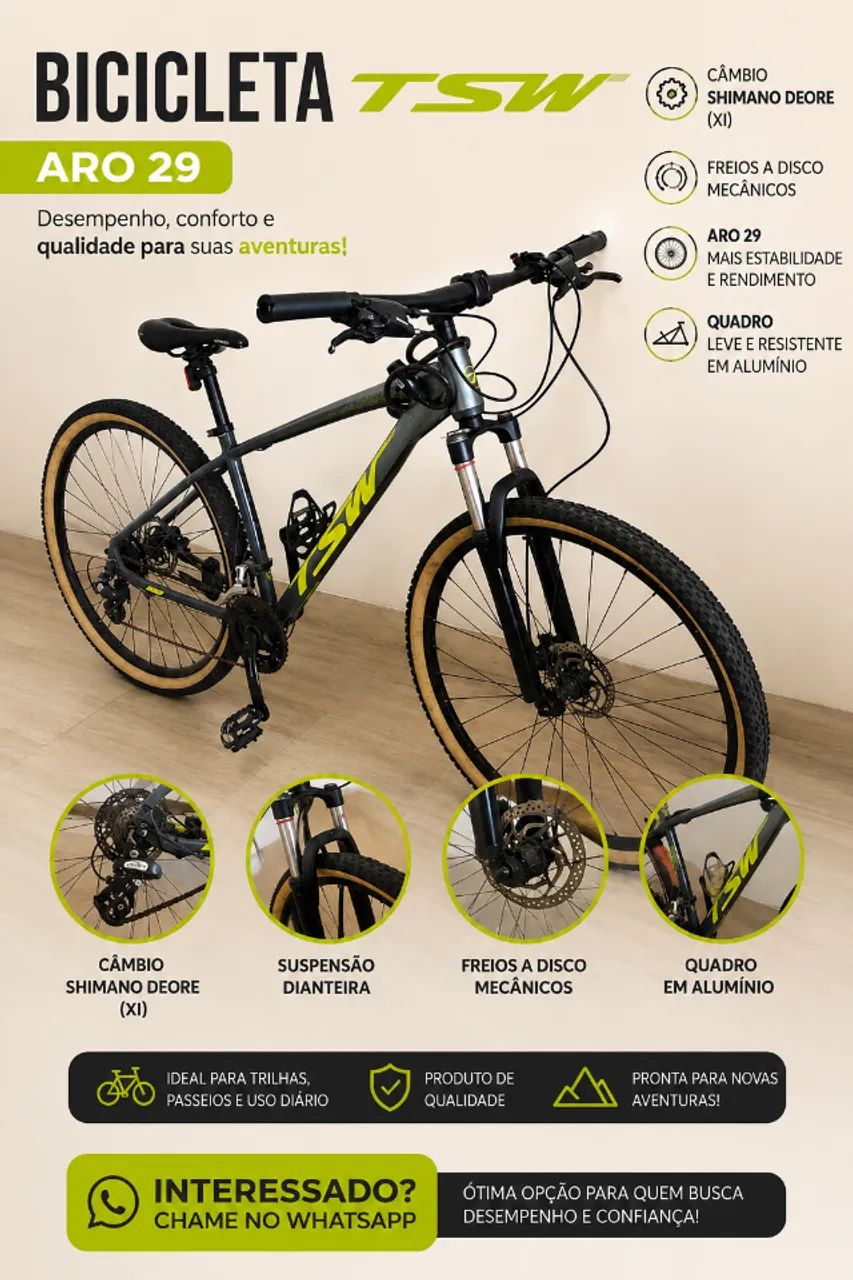 Bicicleta tsw 