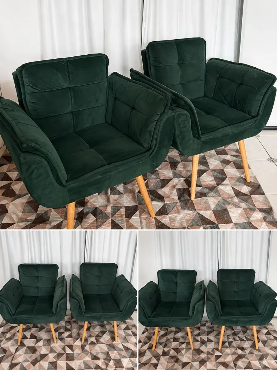 Poltronas premium em veludo  - Foto 2