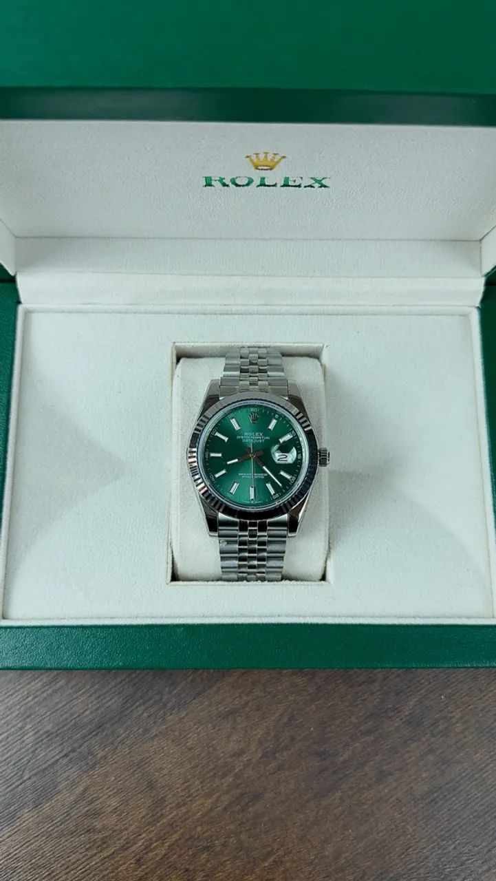 Relógio Rolex Datejust Mint Green 