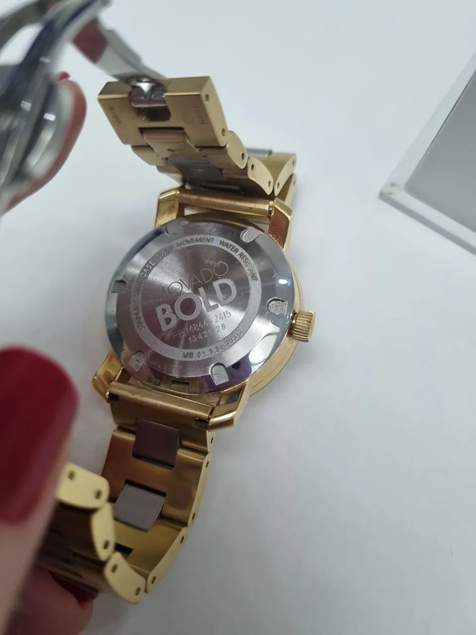Relógio Feminino Movado Bold Ouro e Prata - Foto 3