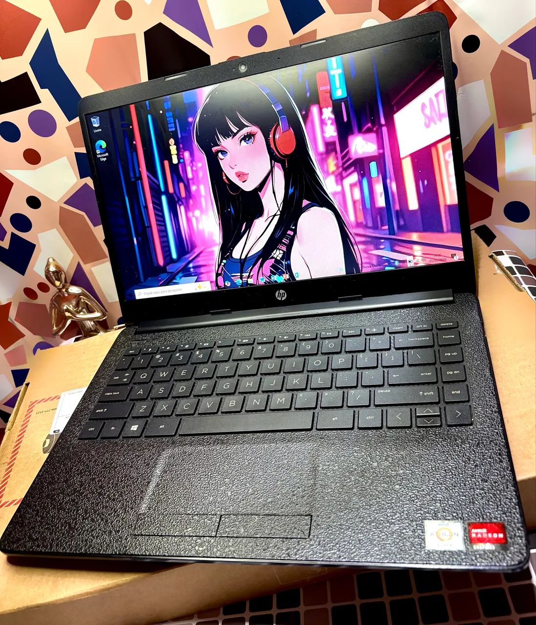 Notebook HP BOOK AMD SILVER, NVme MUITO RÁPIDO!