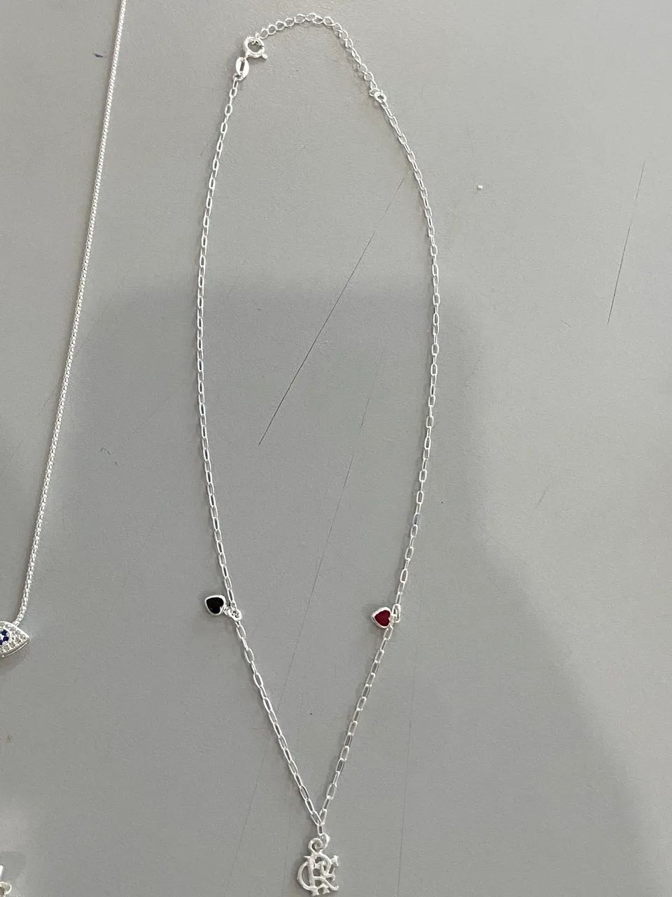 Choker Flamengo 45cm prata 925 - Foto 3