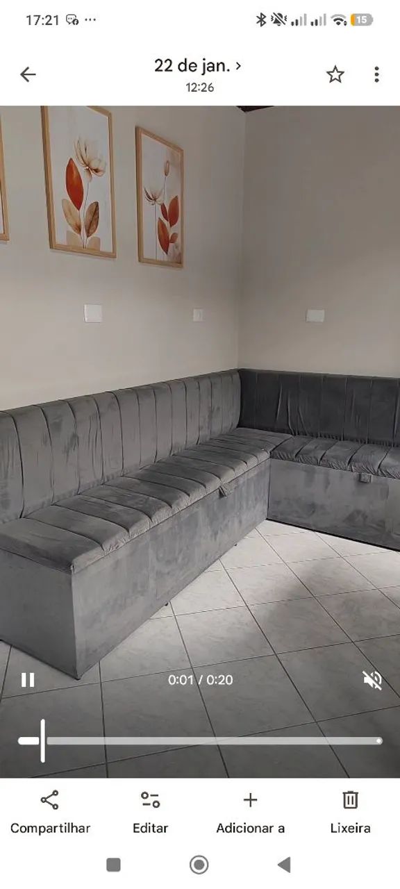 Canto Alemão com baú 