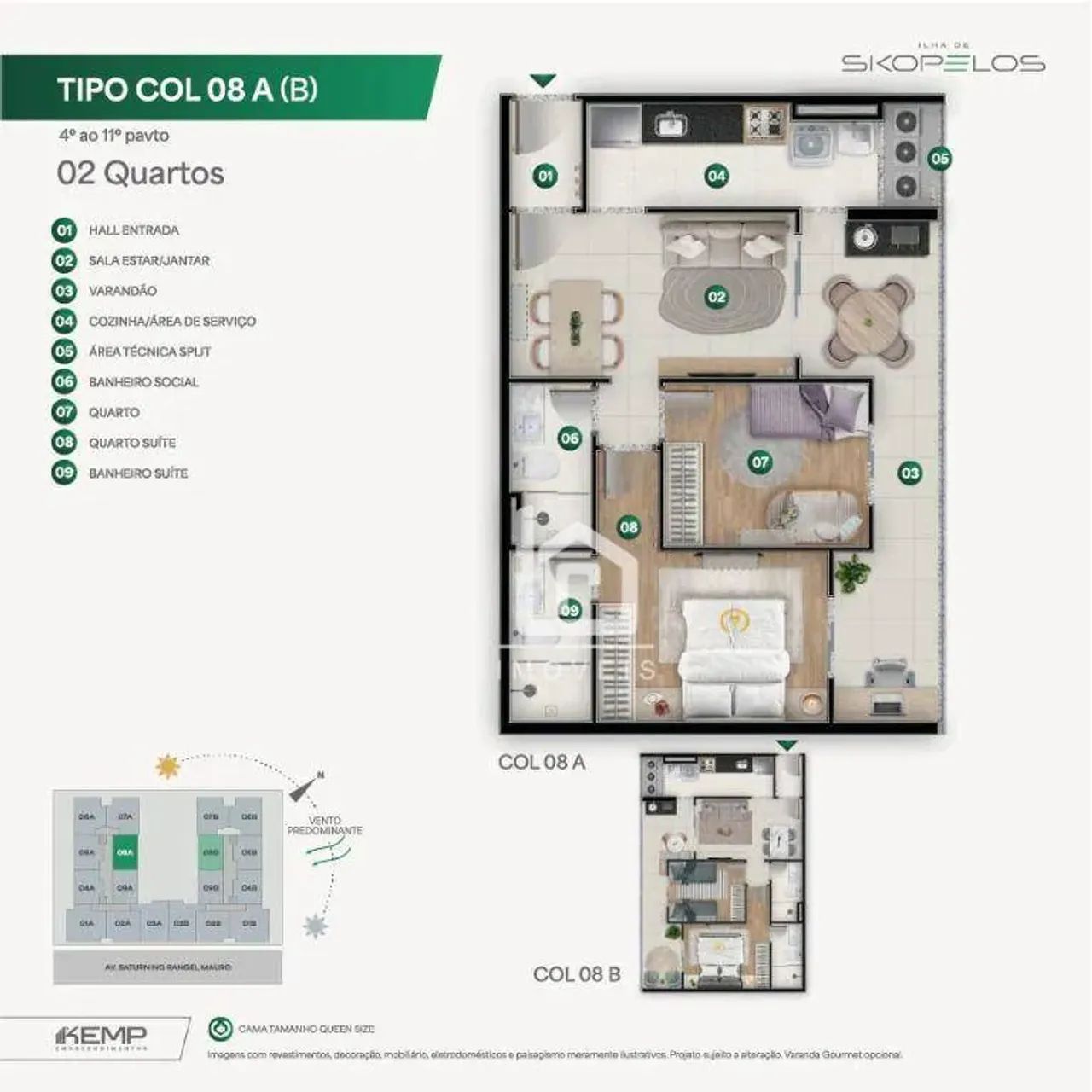 Pré lançamento de apartamento 2Q no coração de itaparica - Foto 2