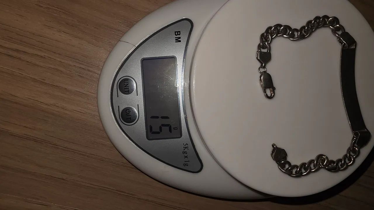 ?Pulseira De Prata 925 Identidade Gravada Matheus - 15g / 22cm Legítimo - Foto 3