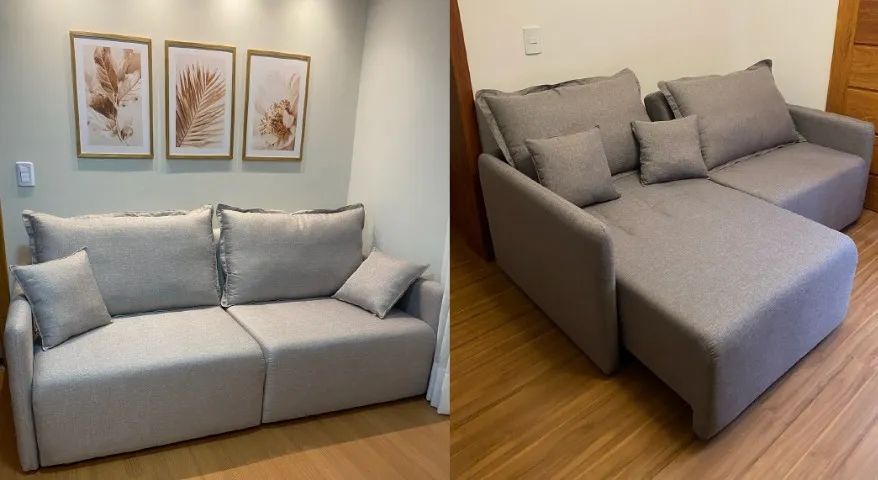 Sofá Fixo Lindo e Moderno - Foto 5