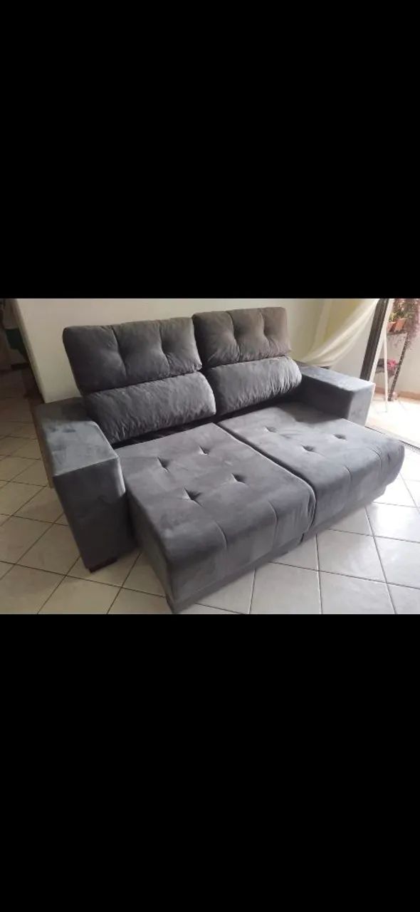 Sofá Retrátil e Reclinavel 2,00 Metros  - Foto 2