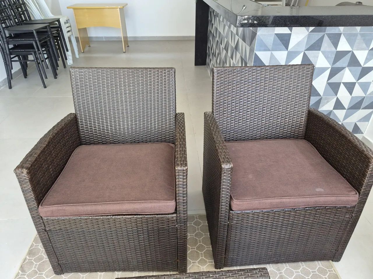 Conjunto de varanda de vime - Foto 3