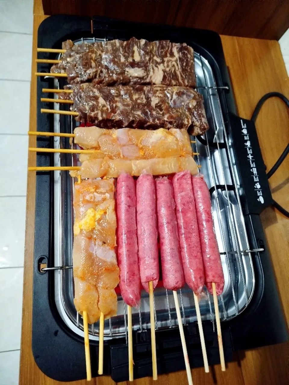 Espetinho de congelados 