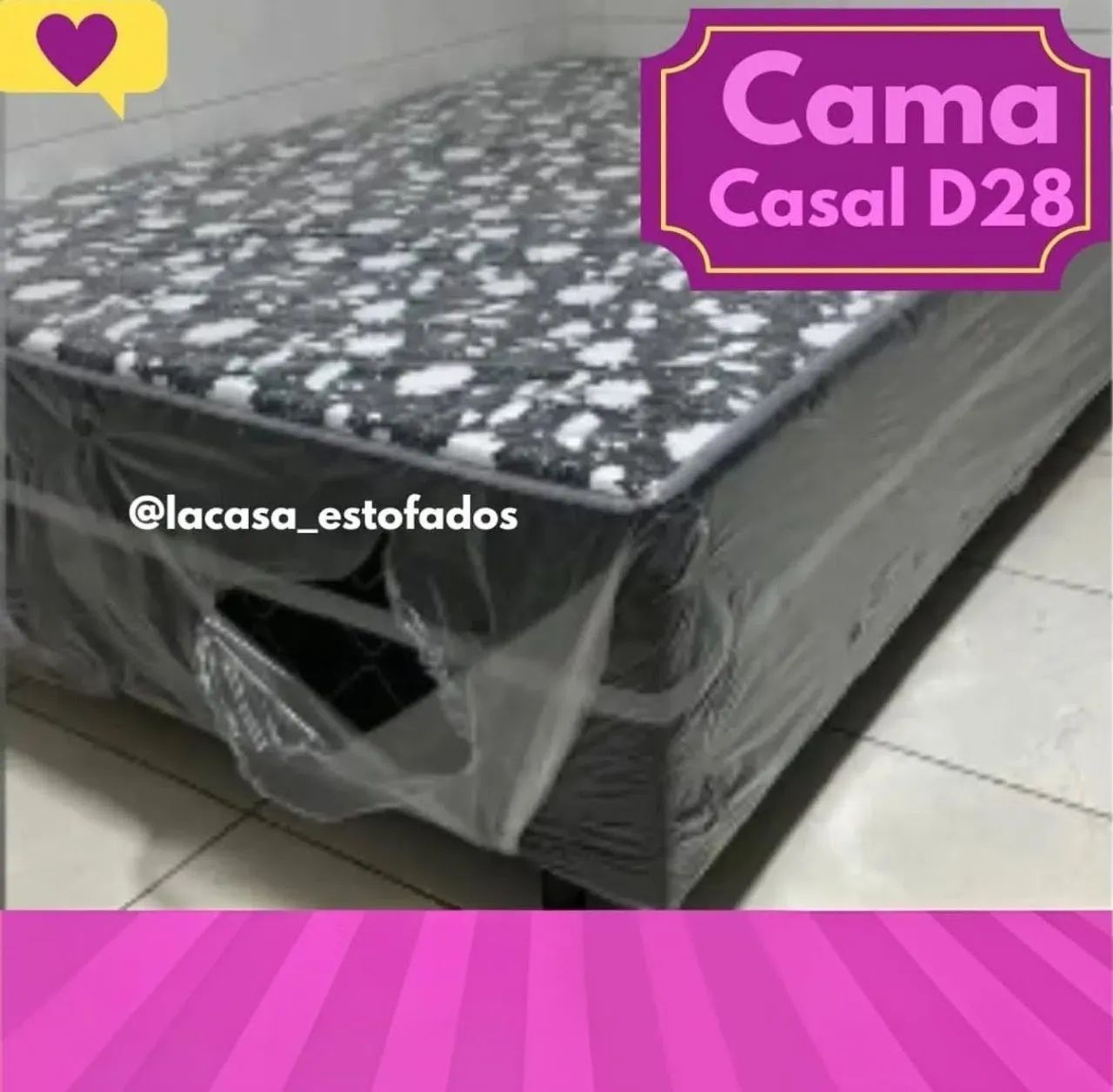Cama Casal D28 - R$260,00 - Foto 2