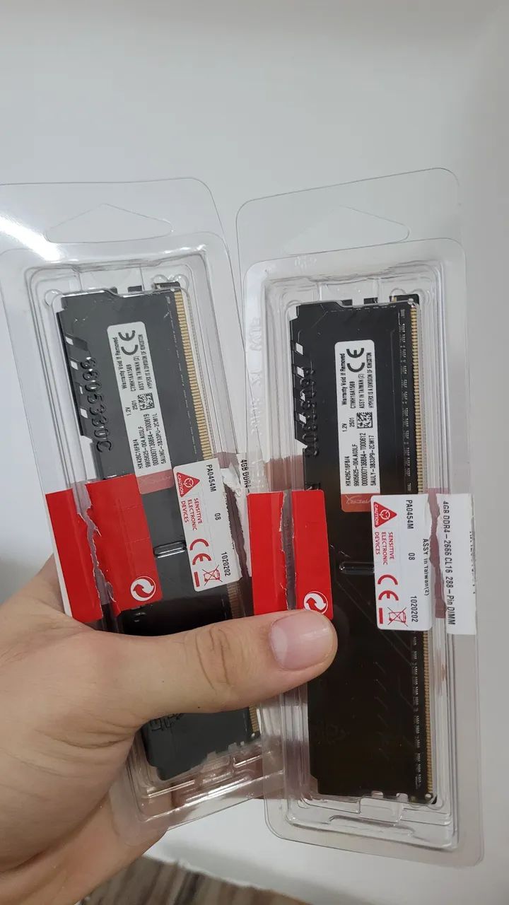 Memórias Ram 8GB DDR4 2666Mhz - (2x4gb) HyperX FURY - Foto 2