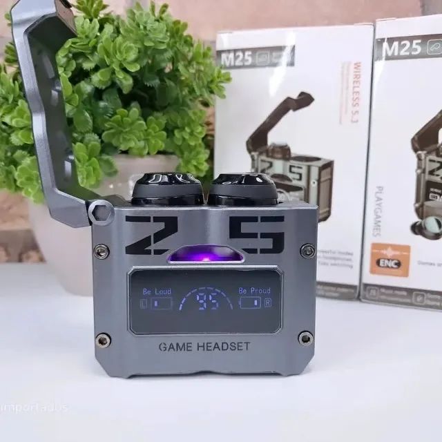 Fone TWS M25 Bluetooth 5.3 Gamer Sem Fio Android iPhone - Foto 4